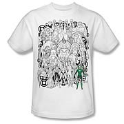 Green Lantern Movie Gathered Lanterns T-Shirt